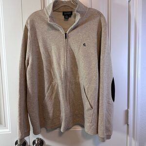 Ralph Lauren Men's Light beige Zip-Up Sweater